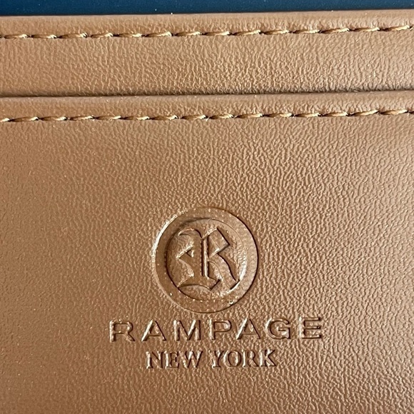 NWT Mens Wallet RAMPAGE Brown Leather Folding Wallet Bifold Credit Card Wallet - Picture 7 of 7